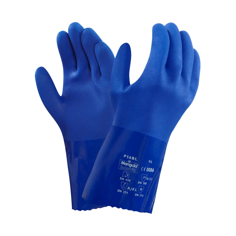 Guante PVC Azul Versatouch 23-200 30CM - Cualtisprotect