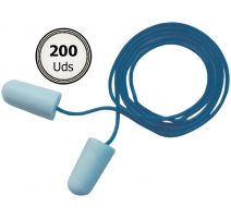 Tapón Anti-ruido desechable EAR SOFT con cordón detectable, SNR36 (Paquetes de 200 Uds.)
